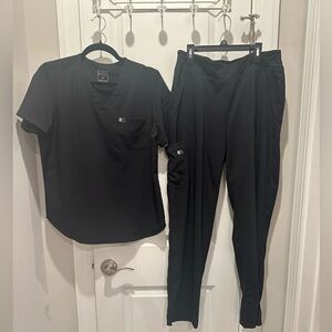 Easy Stretch Black scrub set